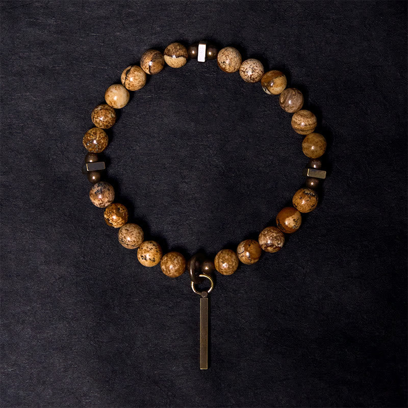 Wear FengShui Distressed Design Copper Luck Bracelet