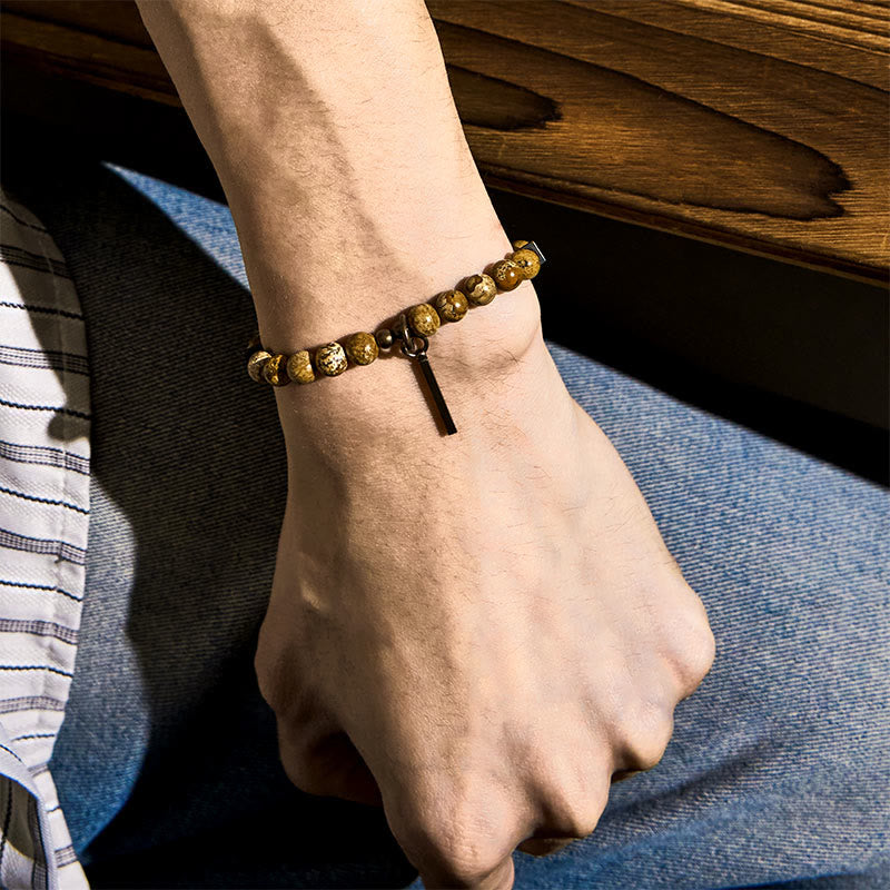 Wear FengShui Distressed Design Copper Luck Bracelet