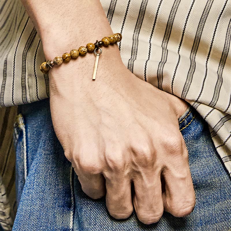 Wear FengShui Distressed Design Copper Luck Bracelet