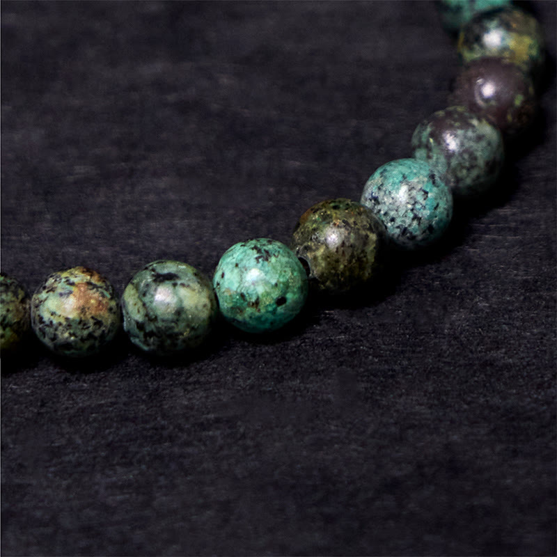 Wear FengShui Vintage Distressed Design Turquoise Copper Balance Bracelet