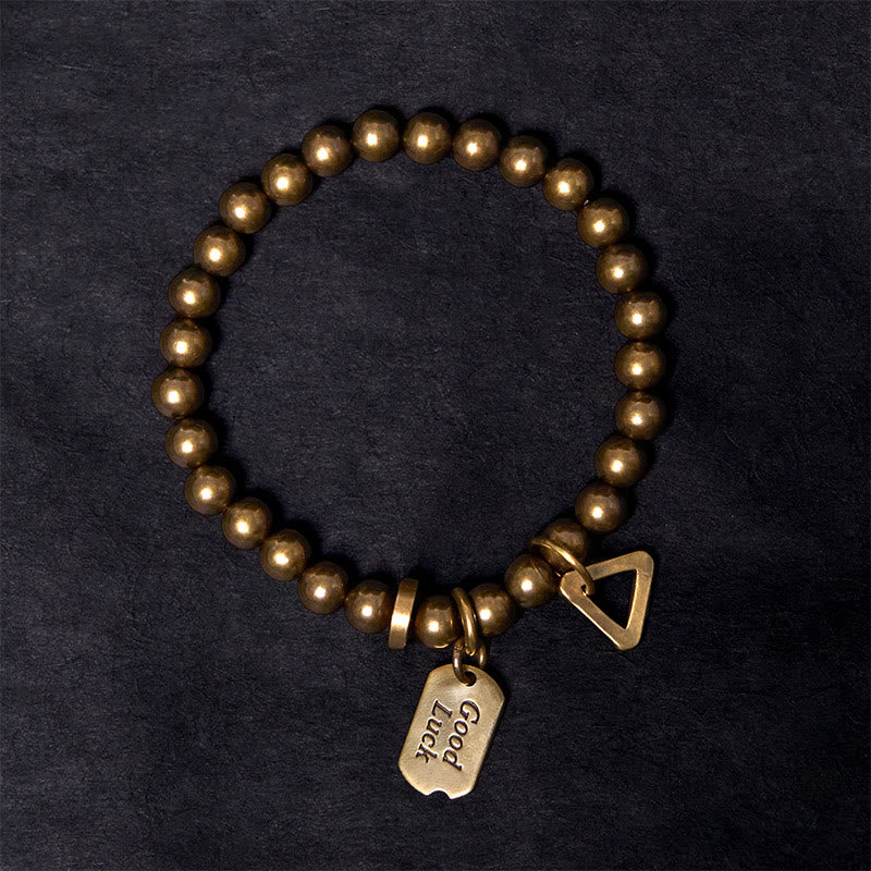 Wear FengShui Retro Pure Copper Brass Luck Bracelet