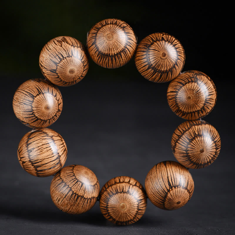 Wear FengShui Gnetum Wood Beads Protection Bracelet