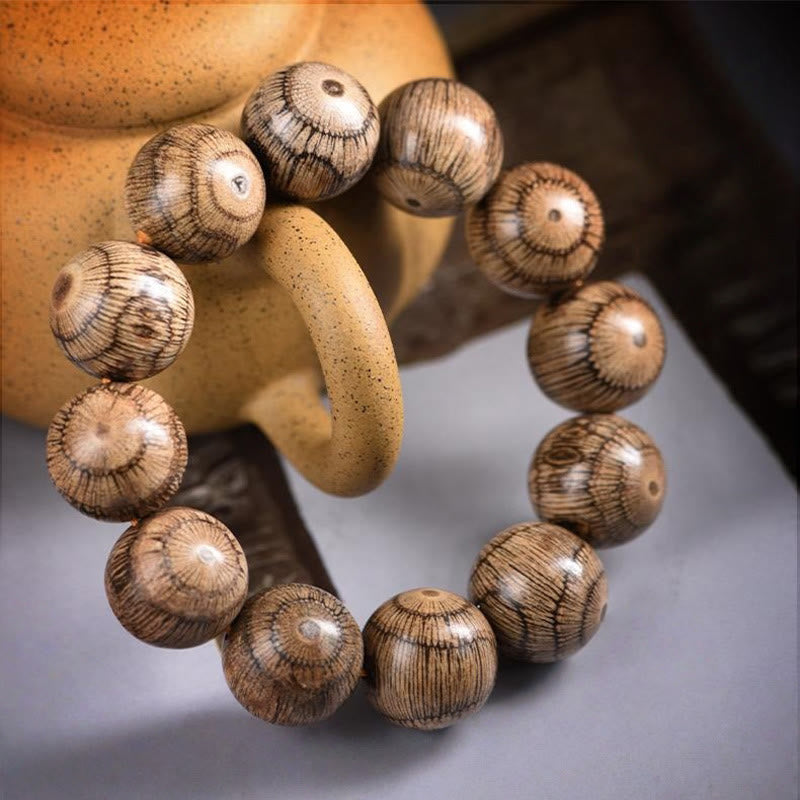 Wear FengShui Gnetum Wood Beads Protection Bracelet