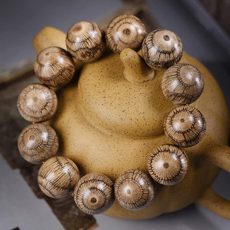 Wear FengShui Gnetum Wood Beads Protection Bracelet