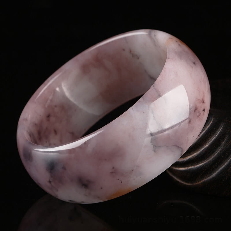 Wear FengShui Purple Jade Happiness Protection Bracelet Bangle