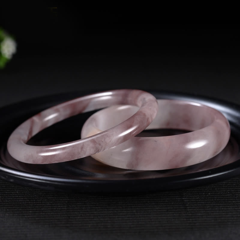 Wear FengShui Purple Jade Happiness Protection Bracelet Bangle