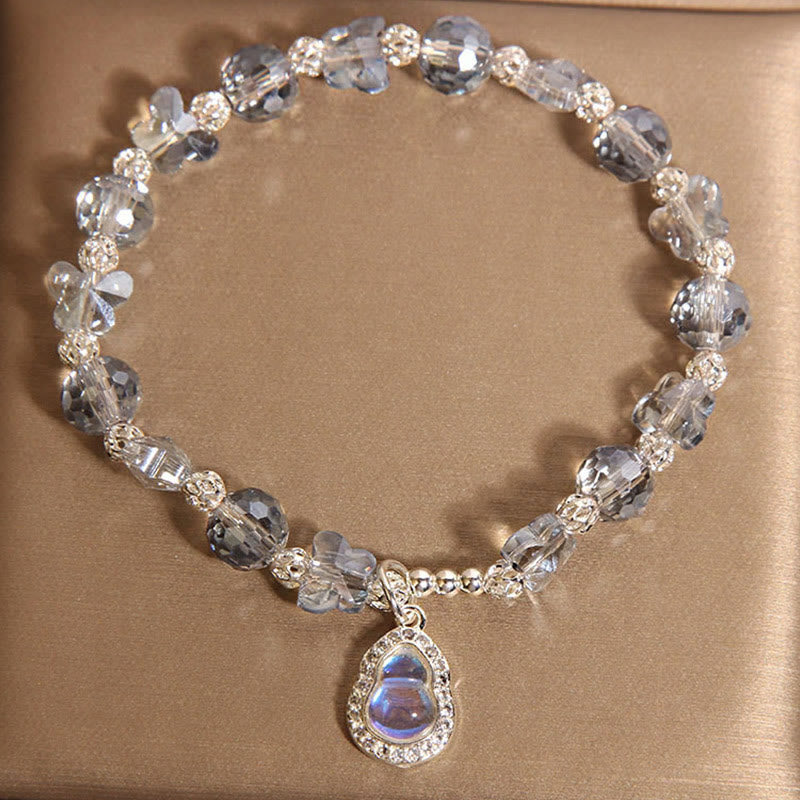 Wear FengShui Butterfly Gourd Amethyst Citrine Labradorite Balance Bracelet