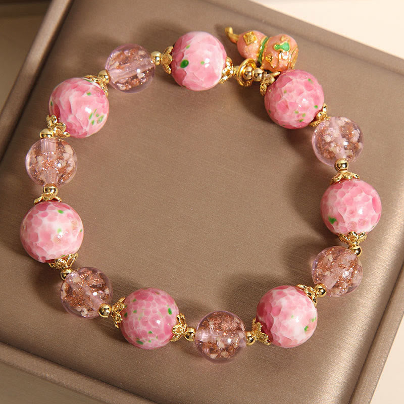 Wear FengShui Gourd Liuli Bracelet