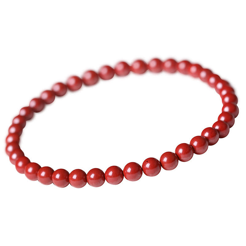 Wear FengShui Gourd Pearl Cinnabar Blessing Beads Bracelet