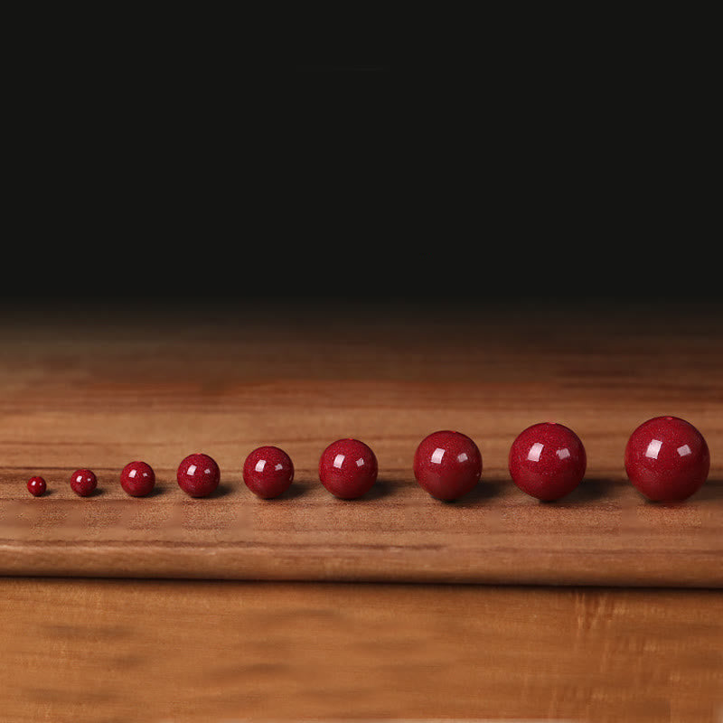 Wear FengShui Gourd Pearl Cinnabar Blessing Beads Bracelet