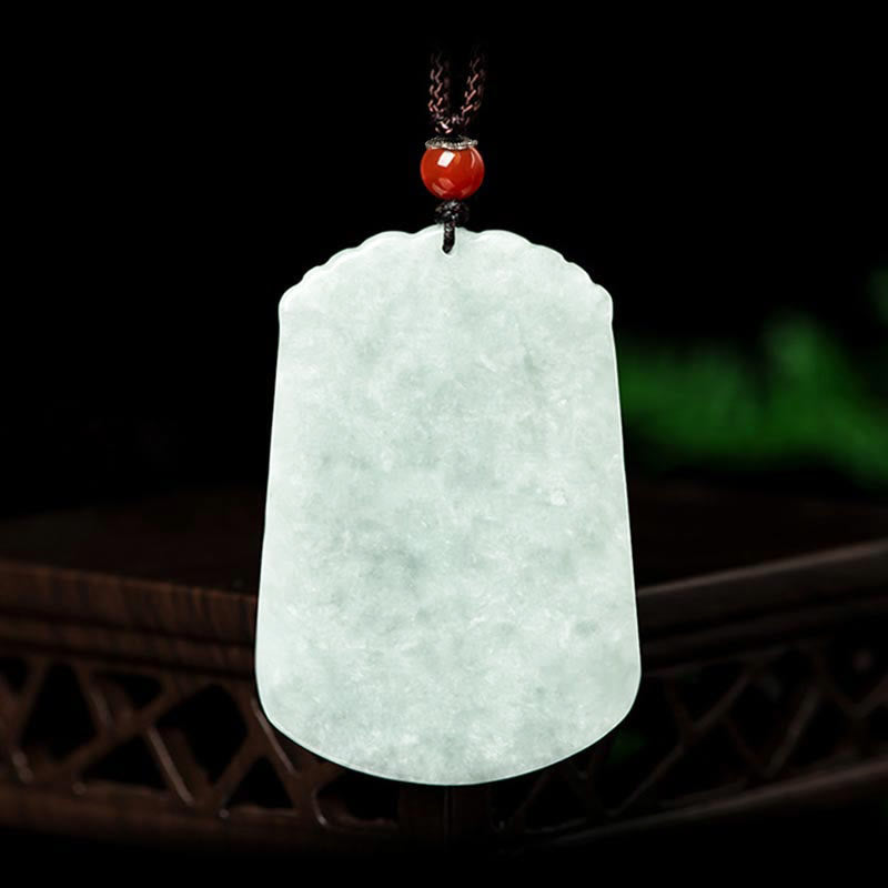 Wear FengShui Natural Jade 12 Chinese Zodiac Abundance Amulet Pendant Necklace