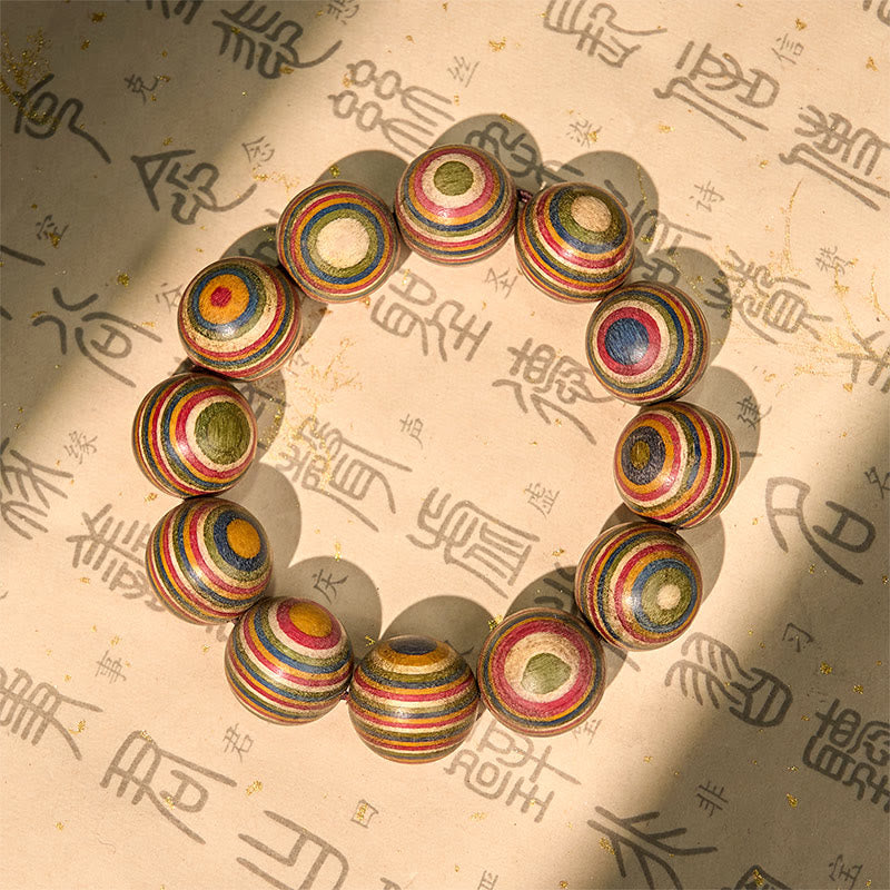 Wear FengShui Colorful Rainbow Eucalyptus Balance Bracelet
