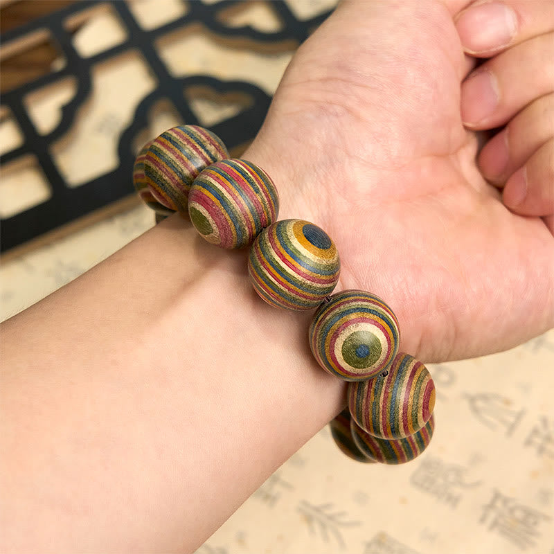 Wear FengShui Colorful Rainbow Eucalyptus Balance Bracelet