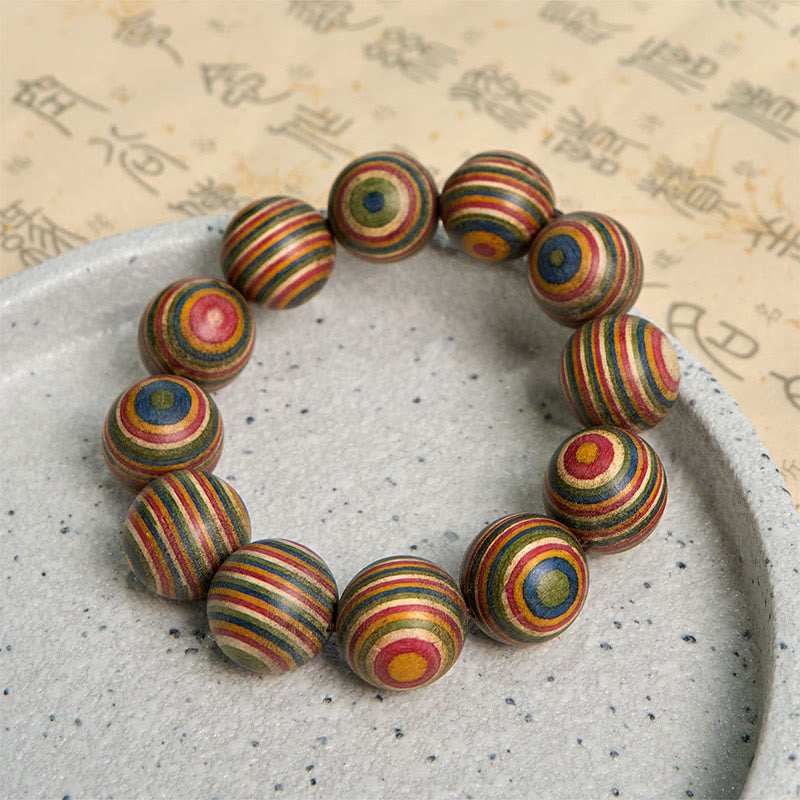 Wear FengShui Colorful Rainbow Eucalyptus Balance Bracelet