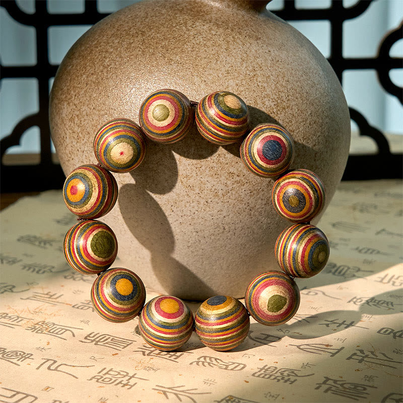 Wear FengShui Colorful Rainbow Eucalyptus Balance Bracelet