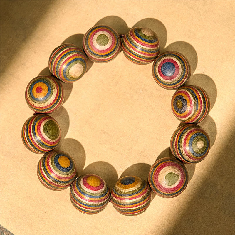 Wear FengShui Colorful Rainbow Eucalyptus Balance Bracelet