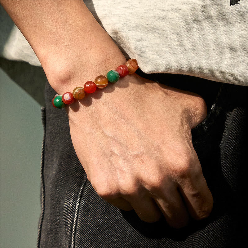 Wear FengShui Natural Alashan Agate Confidence Bracelet