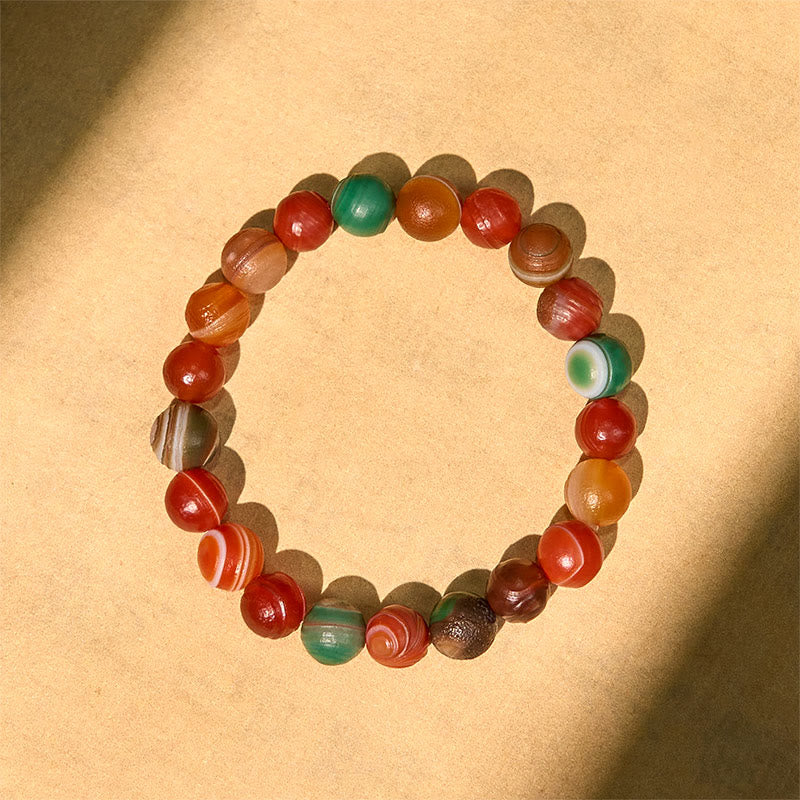 Wear FengShui Natural Alashan Agate Confidence Bracelet