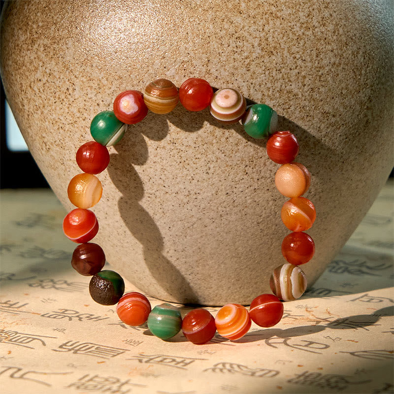 Wear FengShui Natural Alashan Agate Confidence Bracelet