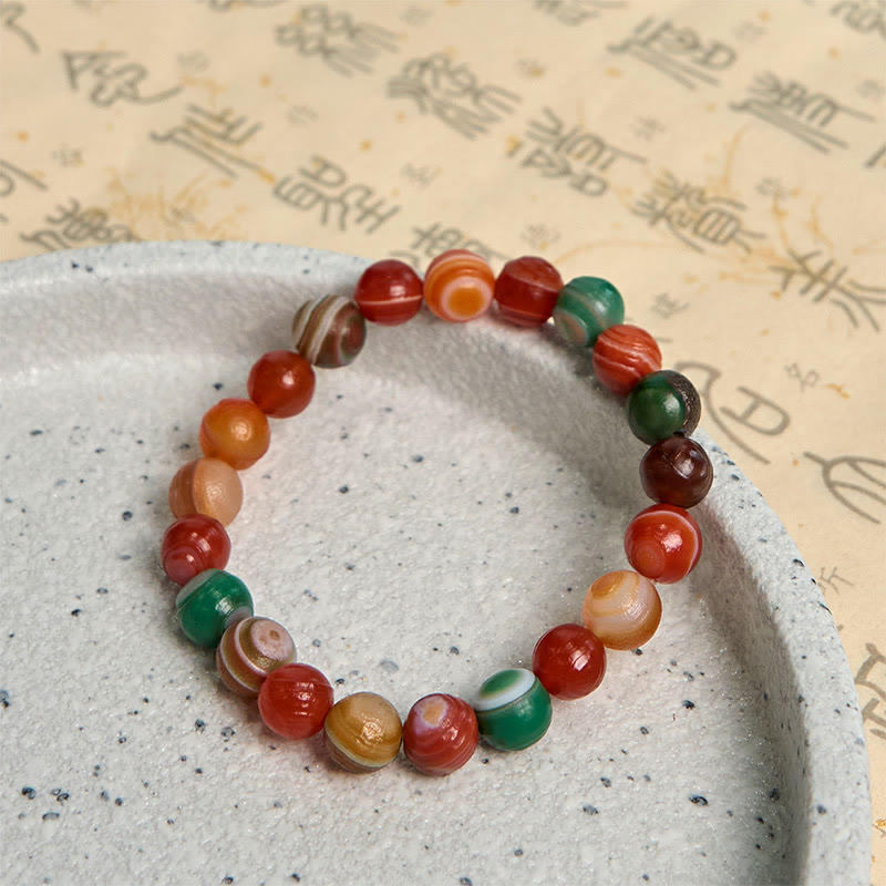 Wear FengShui Natural Alashan Agate Confidence Bracelet