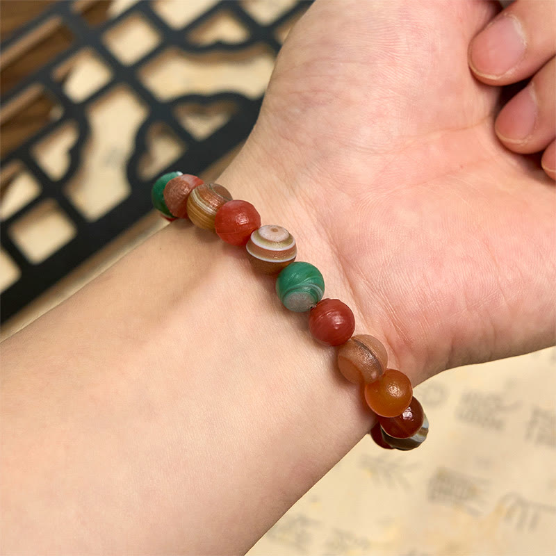 Wear FengShui Natural Alashan Agate Confidence Bracelet