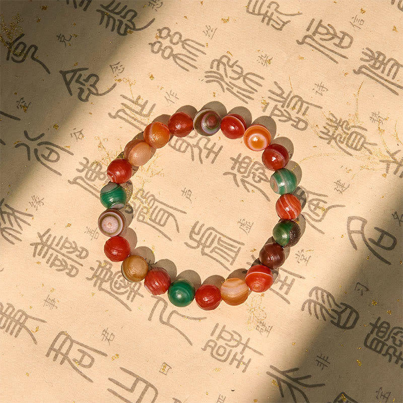 Wear FengShui Natural Alashan Agate Confidence Bracelet