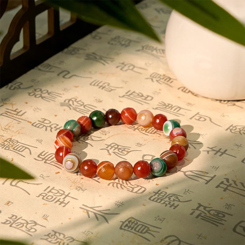 Wear FengShui Natural Alashan Agate Confidence Bracelet
