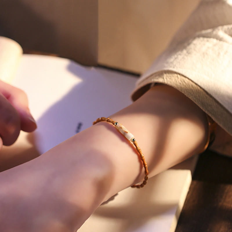 Wear FengShui Ultra-fine Olive Pit Peace Bracelet