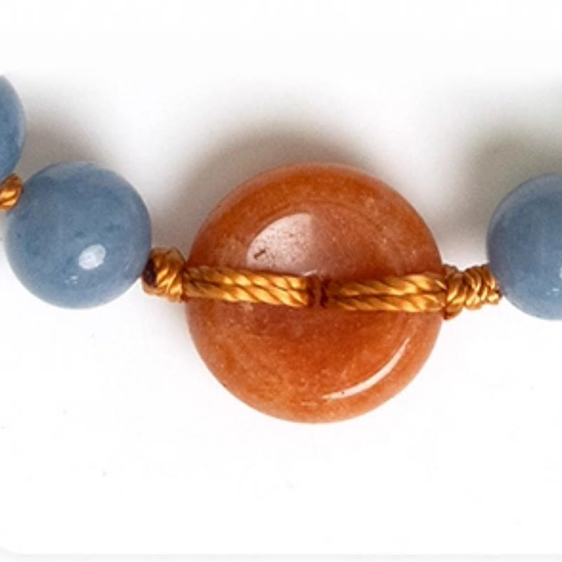 Wear FengShui Colored Aventurine Peace Buckle Cure Bracelet