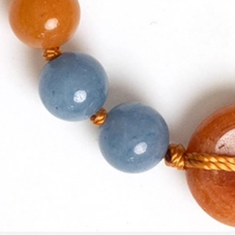 Wear FengShui Colored Aventurine Peace Buckle Cure Bracelet