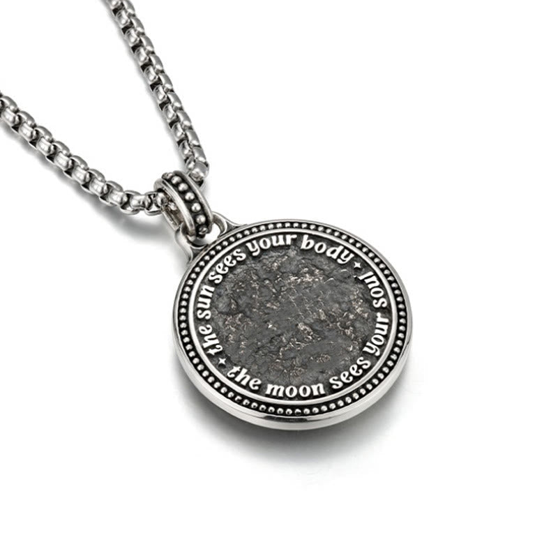 Wear FengShui Snake Yin Yang Symbol Copper Wealth Necklace Pendant
