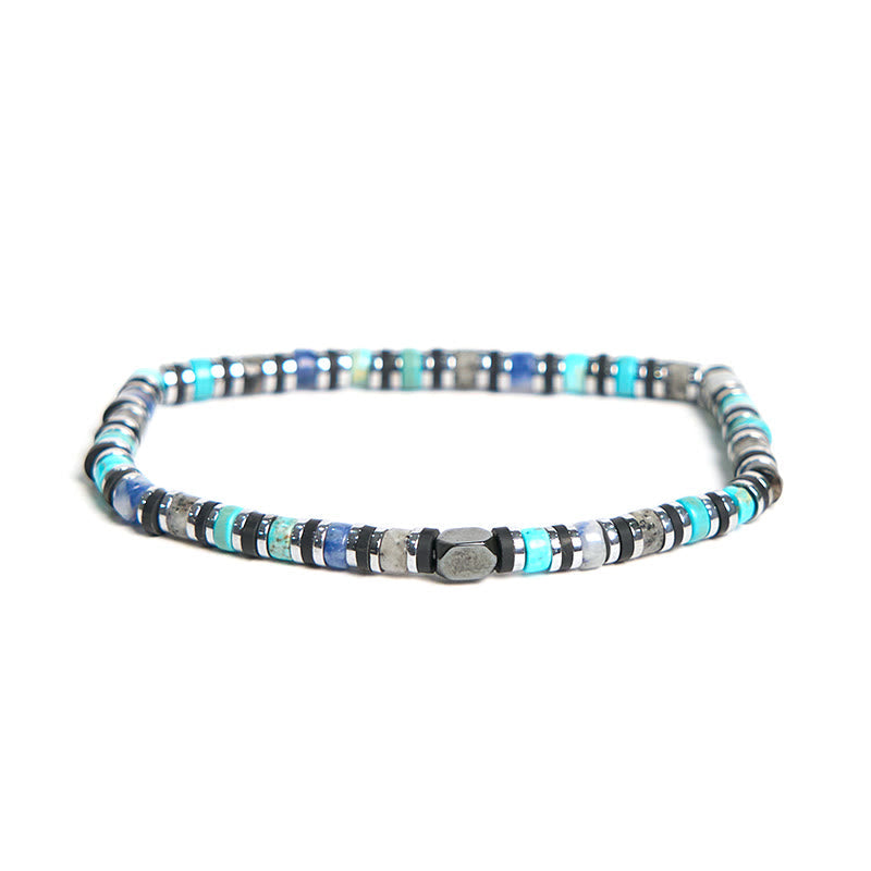 Wear FengShui Various Stones Hematite Turquoise Emperor Stone Powerful Support Bracelet