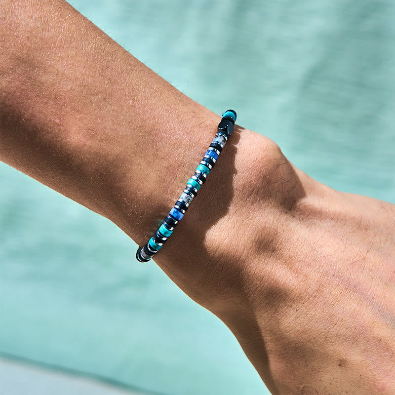 Wear FengShui Various Stones Hematite Turquoise Emperor Stone Powerful Support Bracelet