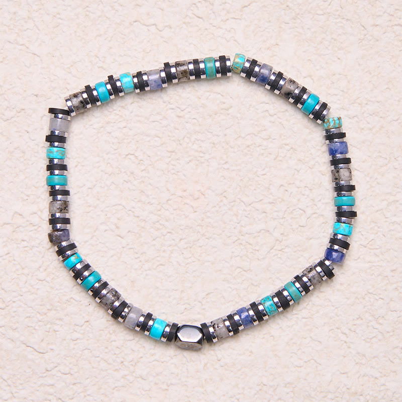 Wear FengShui Various Stones Hematite Turquoise Emperor Stone Powerful Support Bracelet