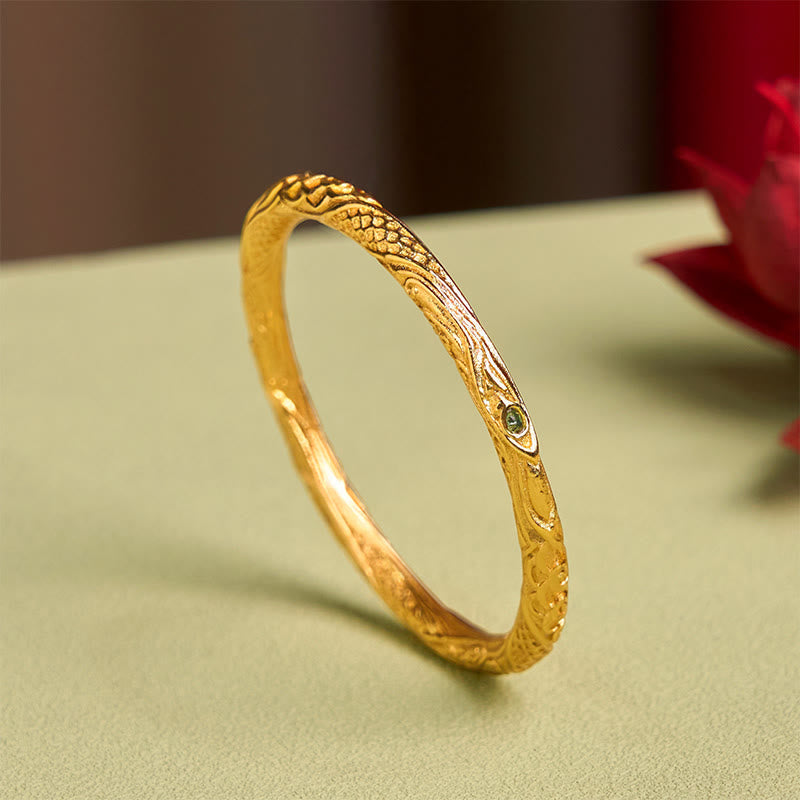 Wear FengShui Hollow Universe Circle Design Copper Plated Gold Wealth Bracelet Bangle