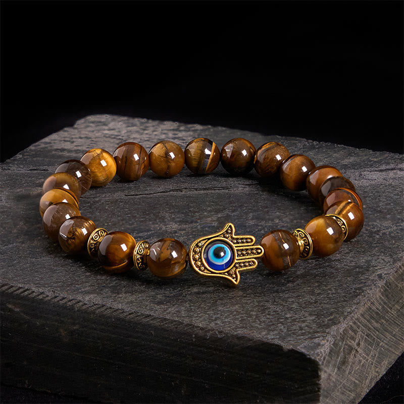 Wear FengShui "Wishing Courage and Protection" Tiger Eye Bracelet Includes Gift Message Card