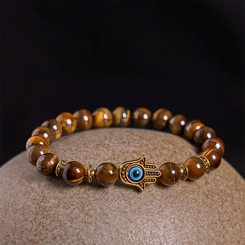 Wear FengShui "Wishing Courage and Protection" Tiger Eye Bracelet Includes Gift Message Card