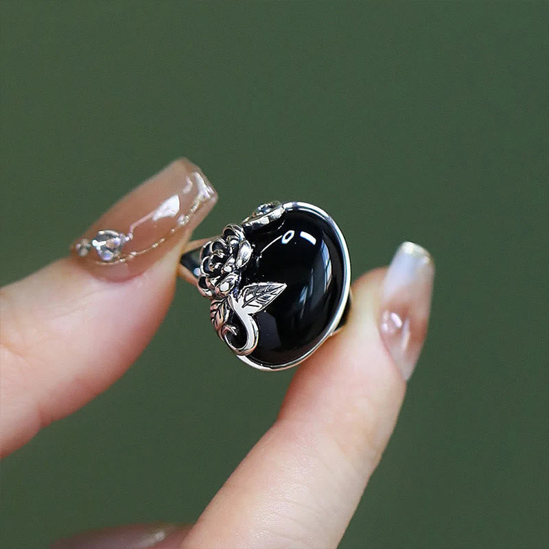 Wear FengShui Copper Rose Flower Adjustable Self Care Ring