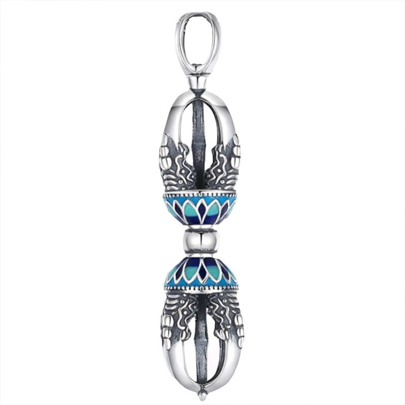 Wear FengShui Tibetan Copper Vajra Dorje Spiritual Power Necklace Pendant