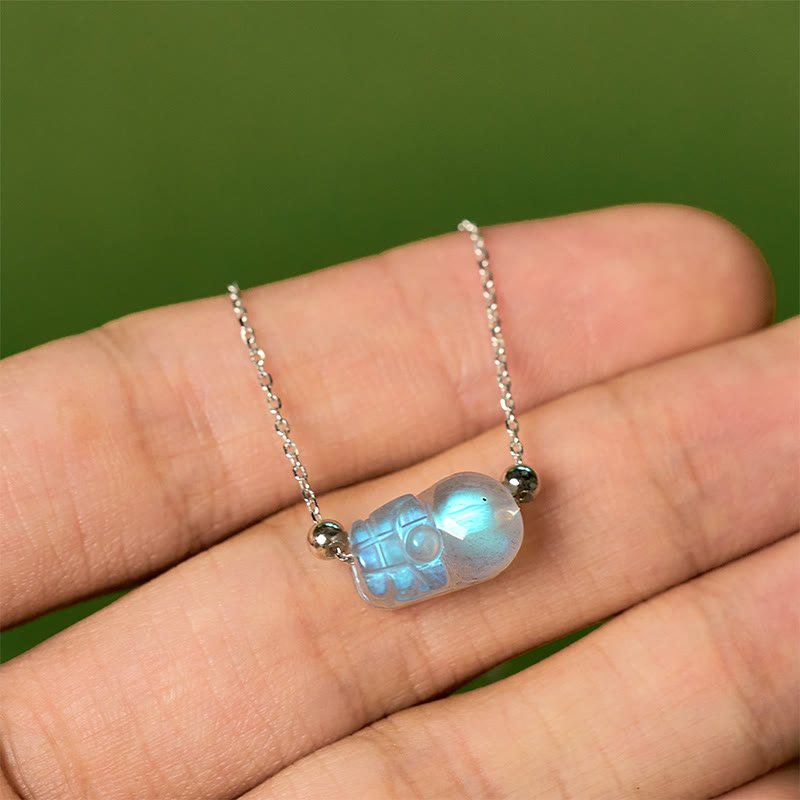 Wear FengShui 925 Sterling Silver Pixiu Moonstone Healing Bracelet