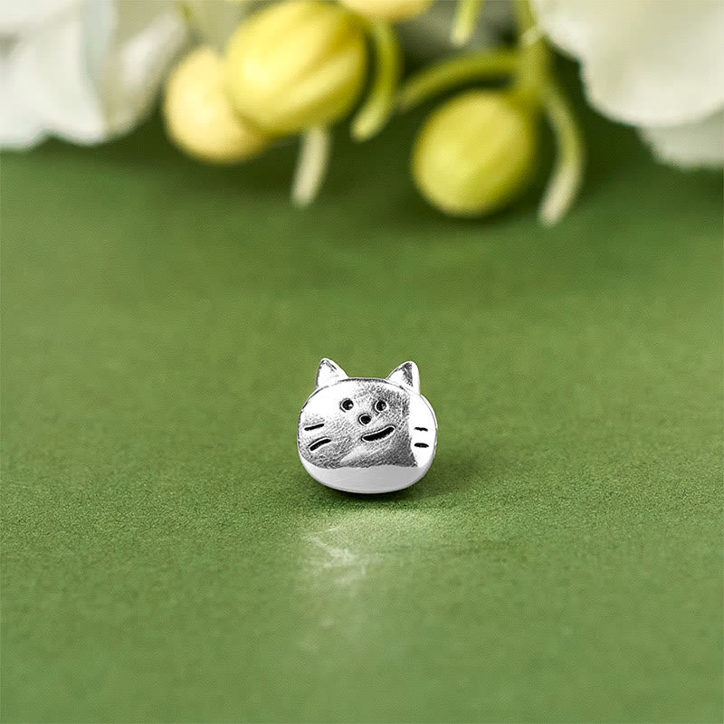 Wear FengShui 925 Sterling Silver Mini Cat Blessing Chain Bracelet