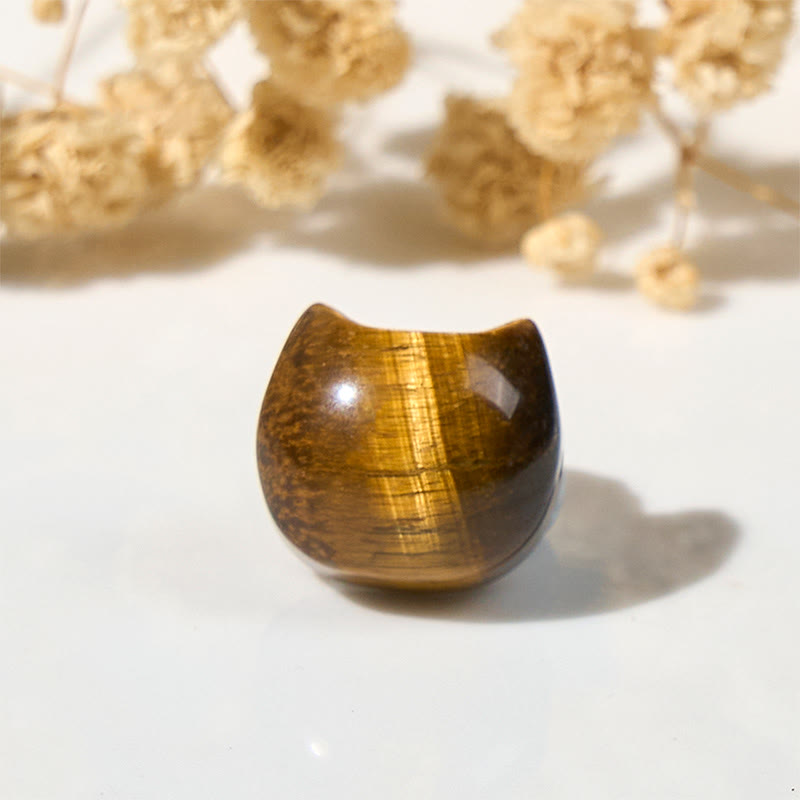 Wear FengShui Cute Cat Tiger Eye Power Beads Bracelet