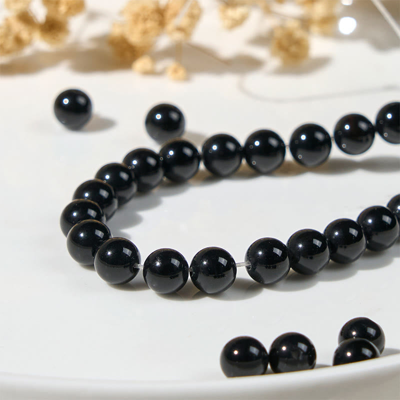 Wear FengShui Black Cat Natural Black Onyx Protection Bracelet