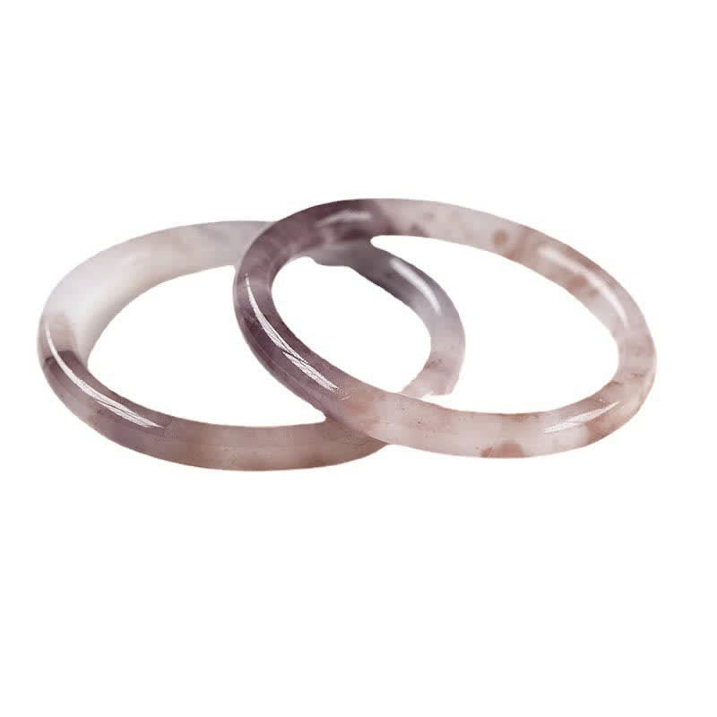 Wear FengShui Purple Golden Silk Jade Wealth Bracelet Bangle