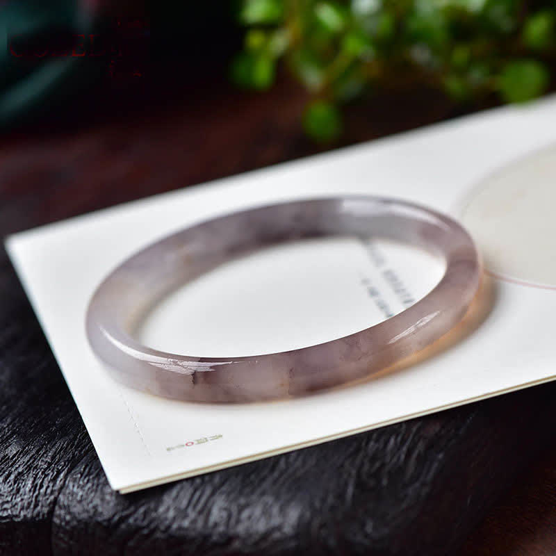 Wear FengShui Purple Golden Silk Jade Wealth Bracelet Bangle