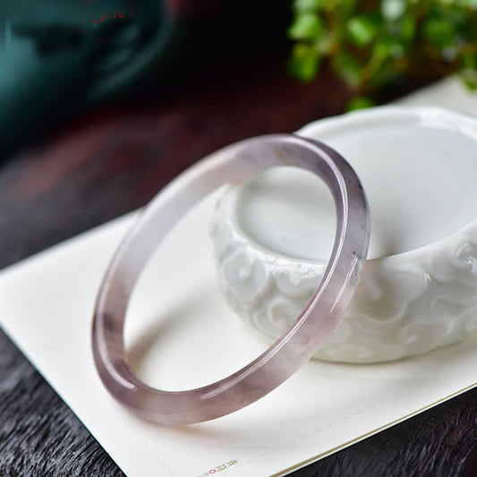 Wear FengShui Purple Golden Silk Jade Wealth Bracelet Bangle