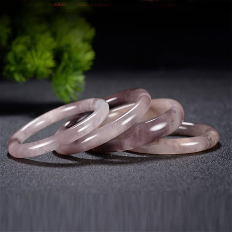 Wear FengShui Purple Golden Silk Jade Wealth Bracelet Bangle