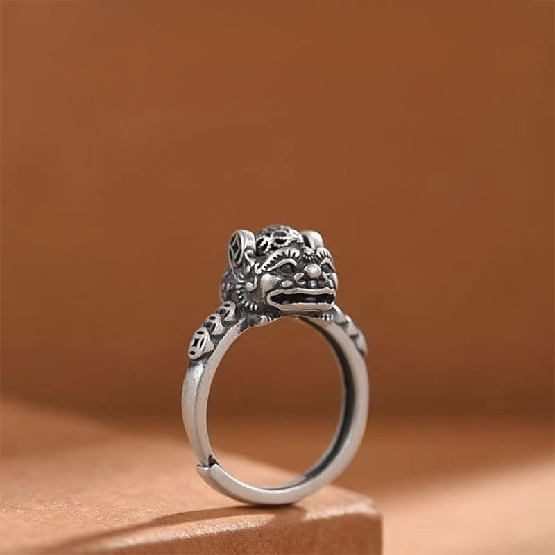 Wear FengShui Lucky FengShui PiXiu Copper Coin Rotatable Ring