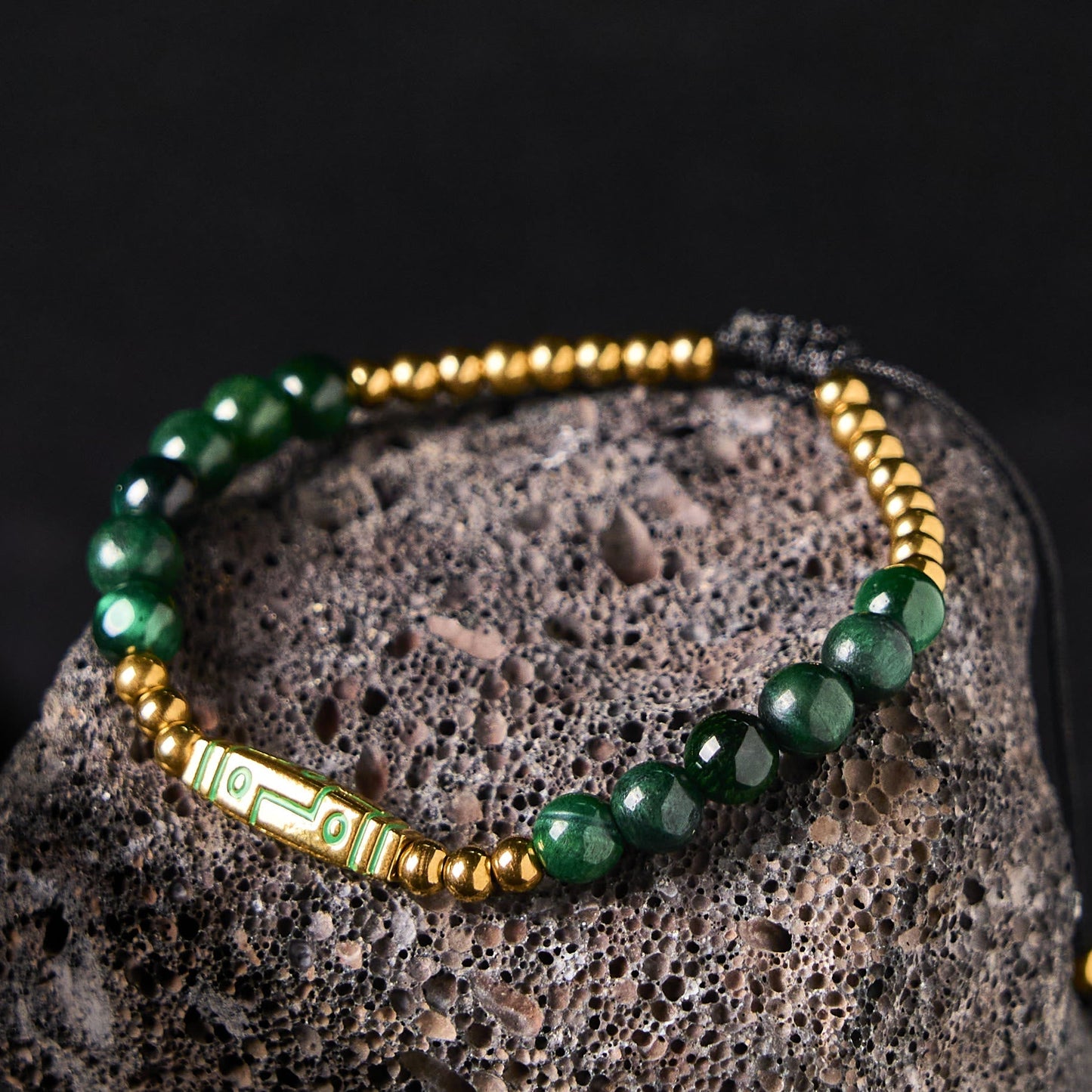 Wear FengShui Cute Bone Pattern Tiger Eye Courage Beads Bracelet