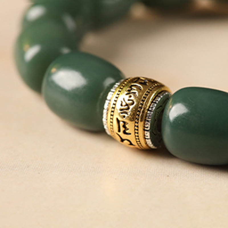 Wear FengShui Bodhi Seed Om Mani Padme Hum Lion Head Peace Bracelet